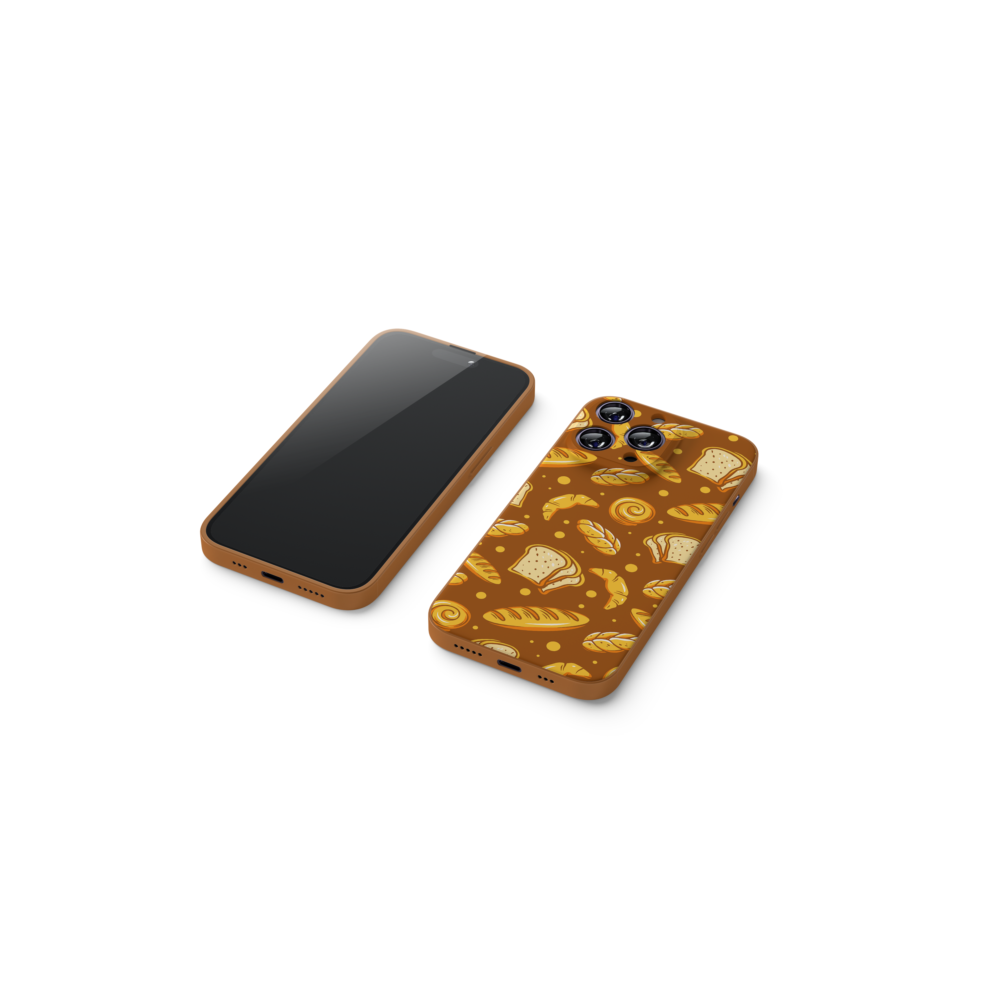French Aesthetic Baguette Pattern Case
