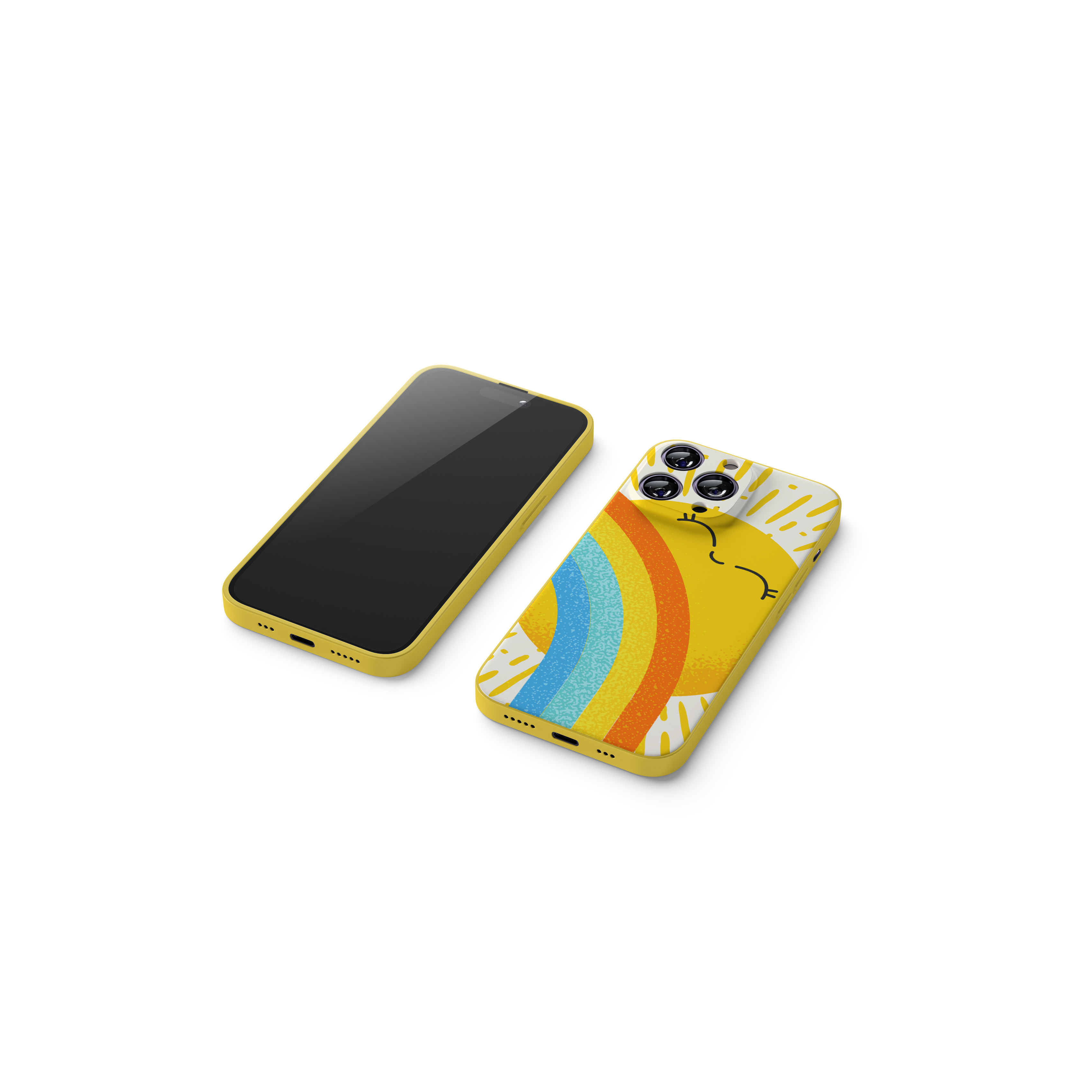 Summer Vibe Rainbow Sun Case
