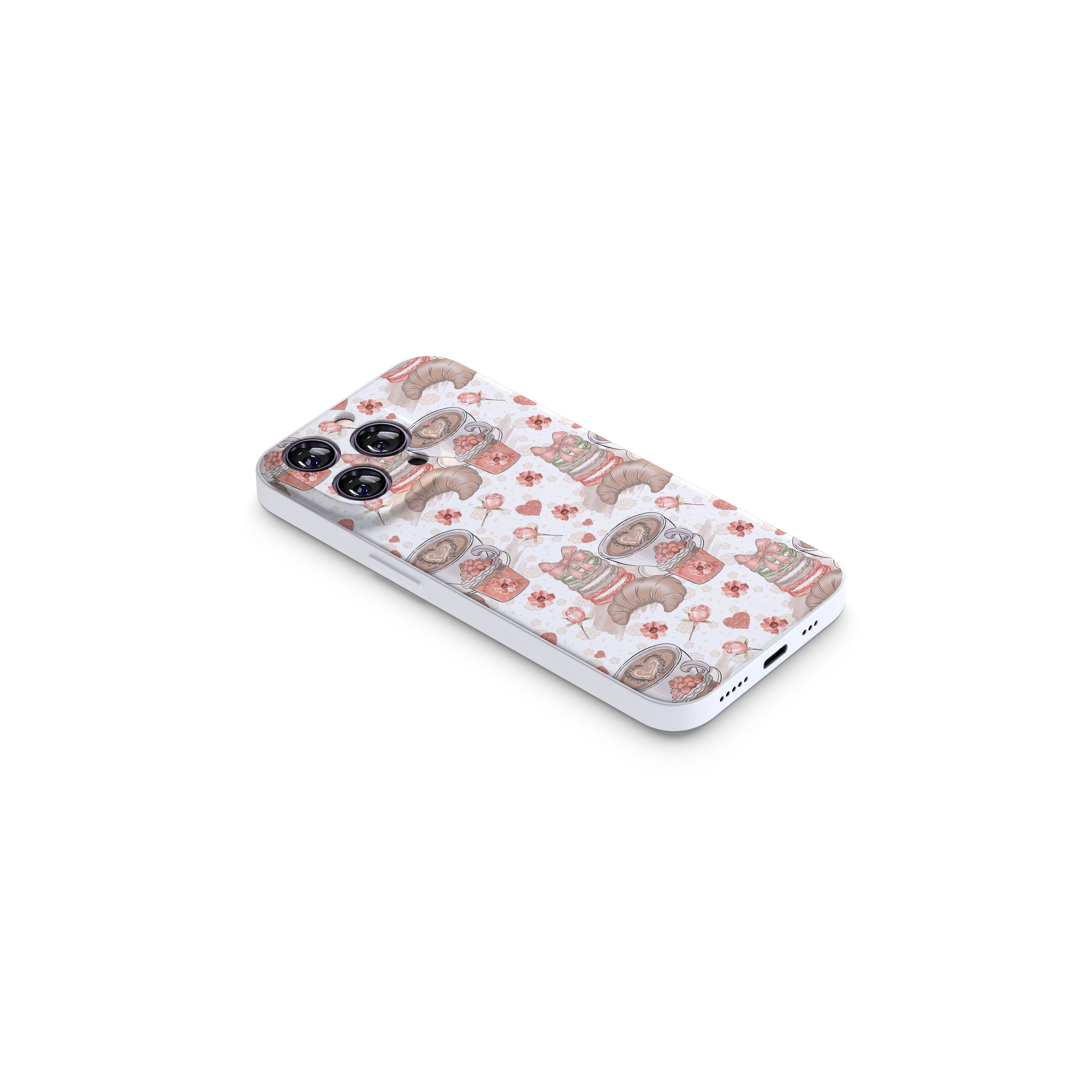 French Aesthetic Croissant Case