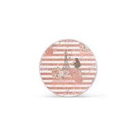 French Aesthetic Girl Stripe Grip