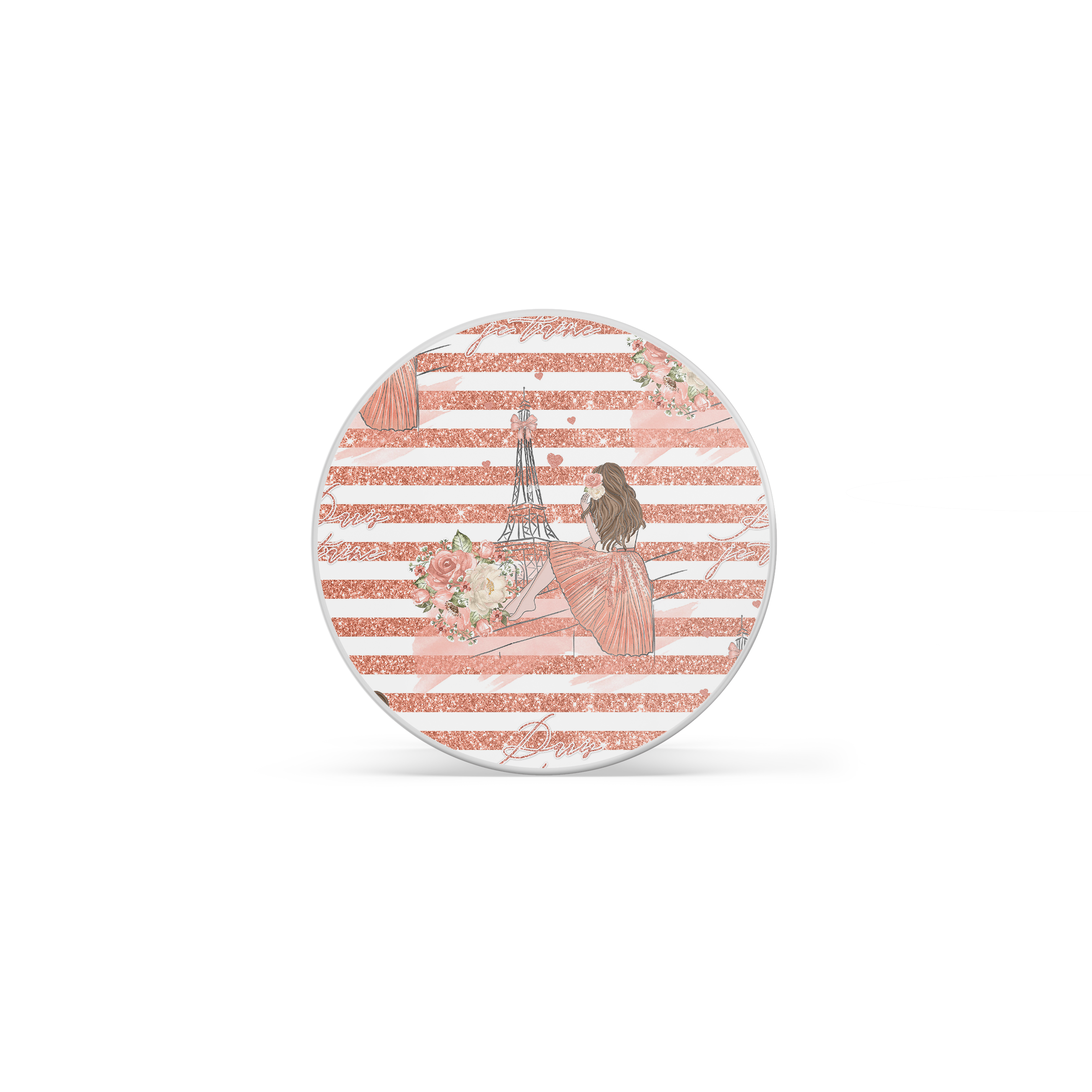 French Aesthetic Girl Stripe Grip