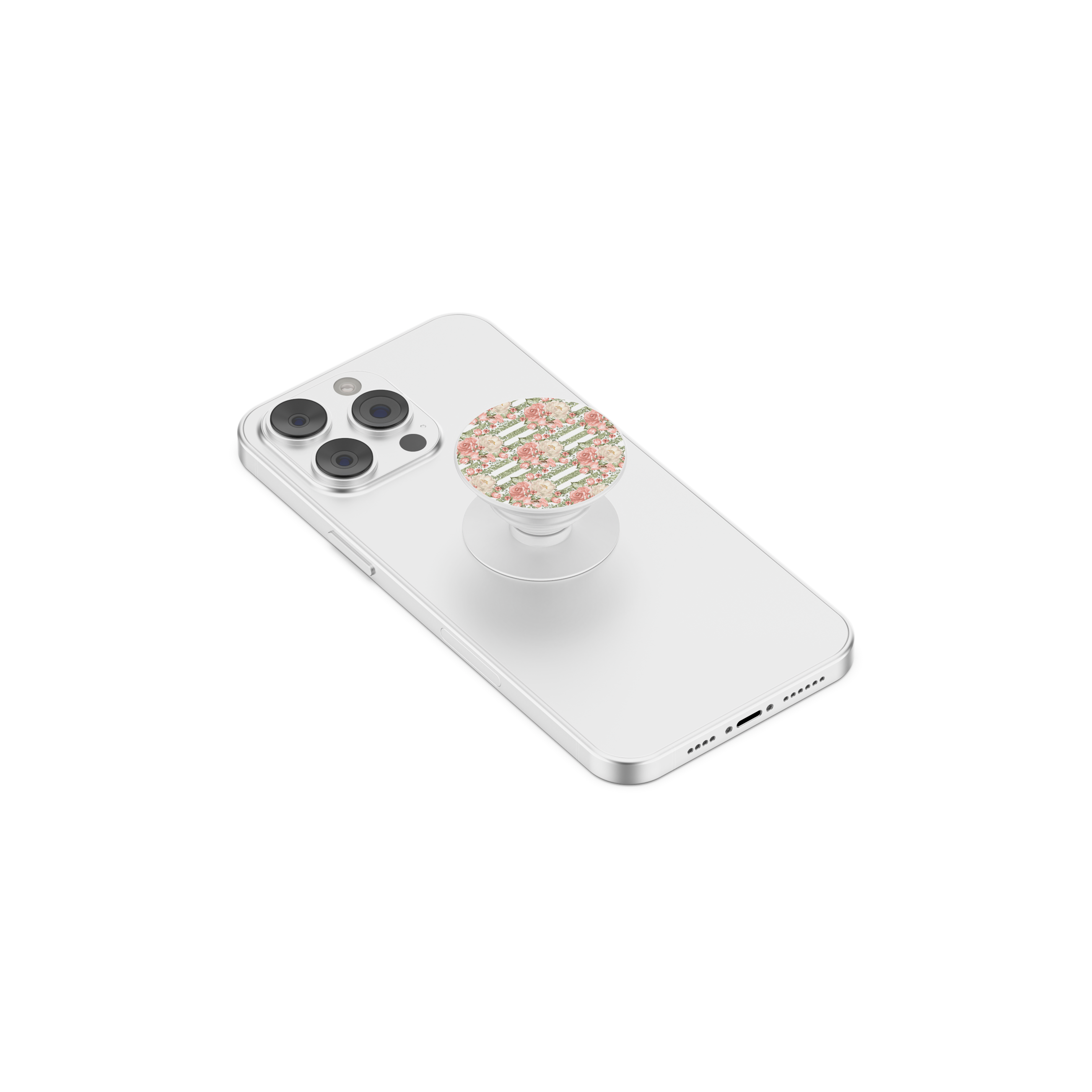 French Aesthetic Flower Stripe Grip