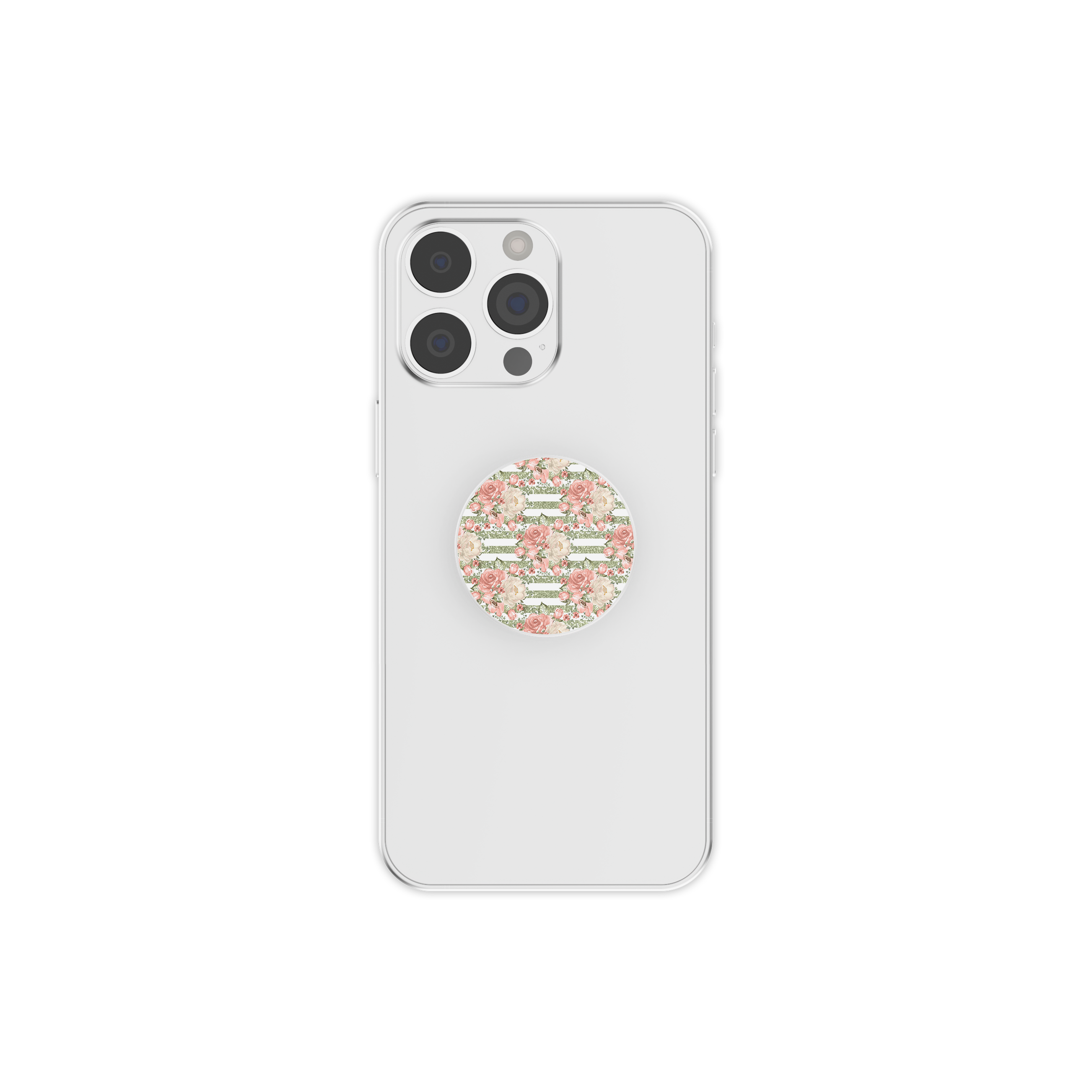 French Aesthetic Flower Stripe Grip